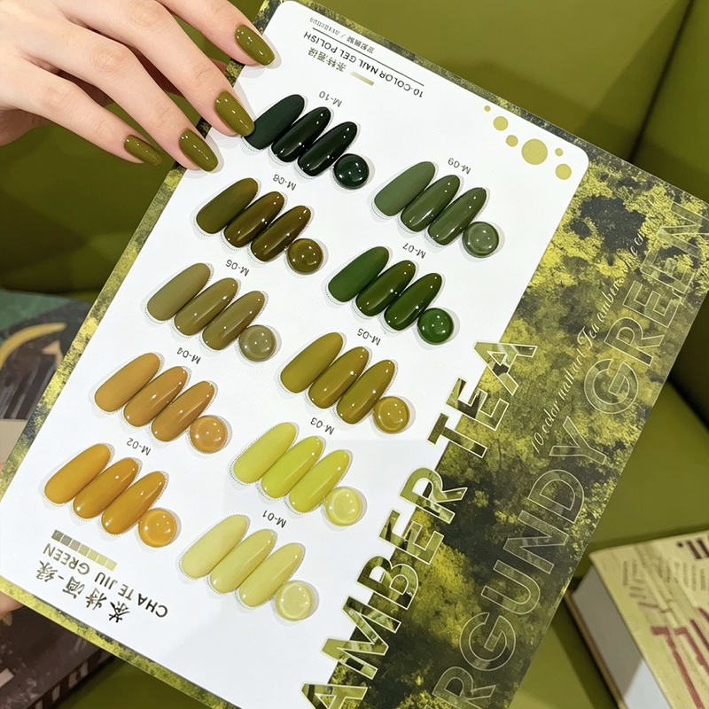 Trendy Internet-Famous Tea Green Nail Polish Gel 2026 New Model Brightening Mustard Yellow-Green Nail Art Set for Opening a Nail Salon Trendy Internet-Famous Tea Green Nail Polish Gel 2026 New Model Brightening Mustard Yellow-Green Nail Art Set for Opening a Nail Salon
