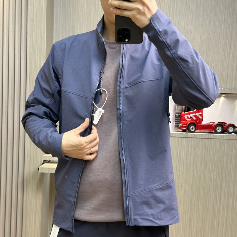 Outdoor Leisure Commuting Spring and Autumn Unisex Windproof Breathable Wear-Resistant Water-Repellent Stand-Up Collar Jacket Soft Shell Jacket Outdoor Leisure Commuting Spring and Autumn Unisex Windproof Breathable Wear-Resistant Water-Repellent Stand-Up Collar Jacket Soft Shell Jacket