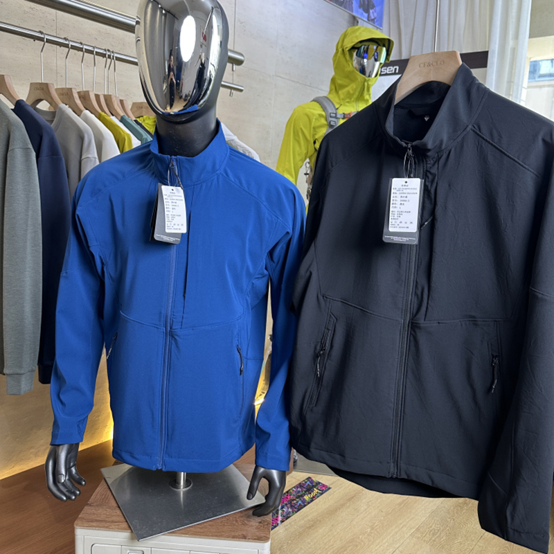 Outdoor Three-Proof! Spring and Autumn Thin 3D Cut Breathable Soft Shell Jacket Men's Outdoor Scratch-Resistant Wear-Resistant Stand Collar Jacket
