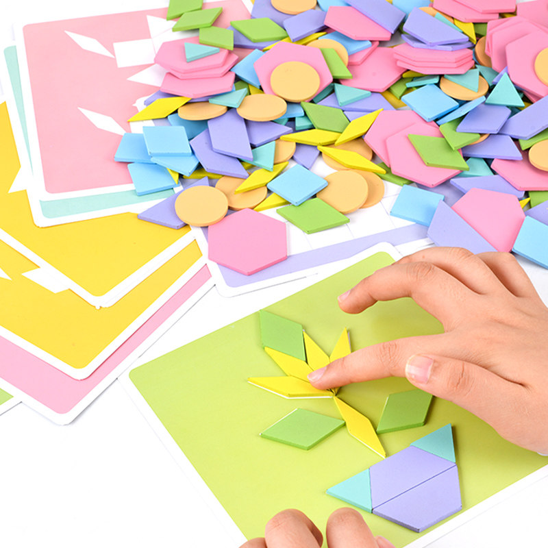 Children's intelligence jigsaw puzzle toy boy 3-4-5-6 years old toddler puzzle girl geometric figure building blocks