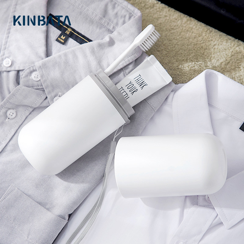 Japan Kinbata Creative Travel Gargle Cup High Face Value Travel Containing Toothbrush Case Portable Wash Teeth