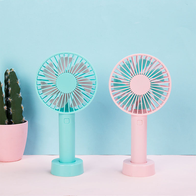 Handheld small fan Mini carry-on USB rechargeable student small hand holding desktop convenient desktop office