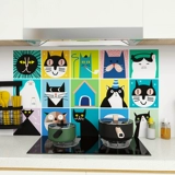 Мультяшная наклейка, термостойкая самоклеющаяся плита, водонепроницаемые самоклеющиеся обои на стену, увеличенная толщина