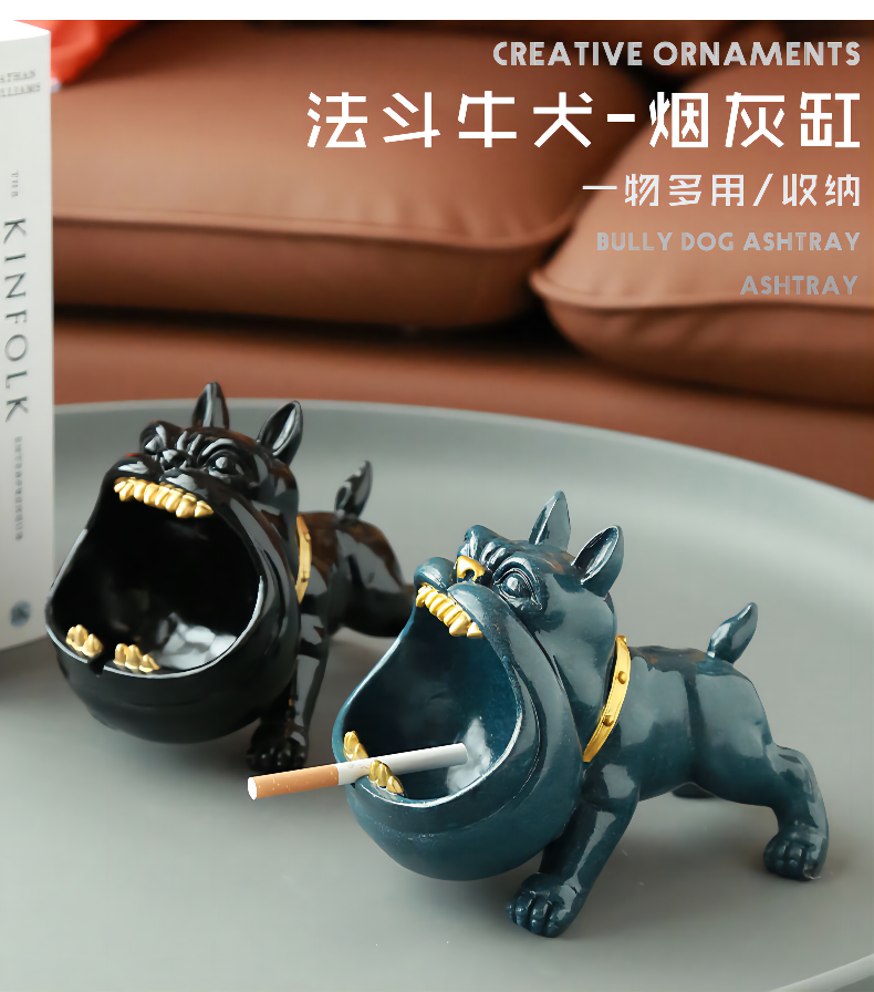 Cartoon evil dog net red ashtray ins wind creative modern minimalist cute light luxury personality living room coffee table ashtray