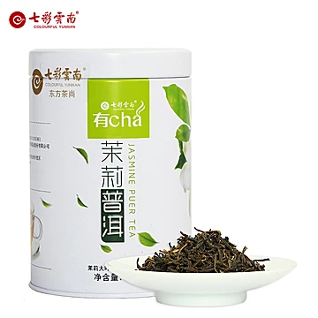 七彩云南茉莉普洱茶生茶散茶60g罐装[5元优惠券]-寻折猪