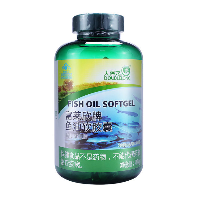 Dabaolong fish oil soft capsule 200 capsules auxiliary blood fat-lowering vitamin E suitable for adults with high blood lipids