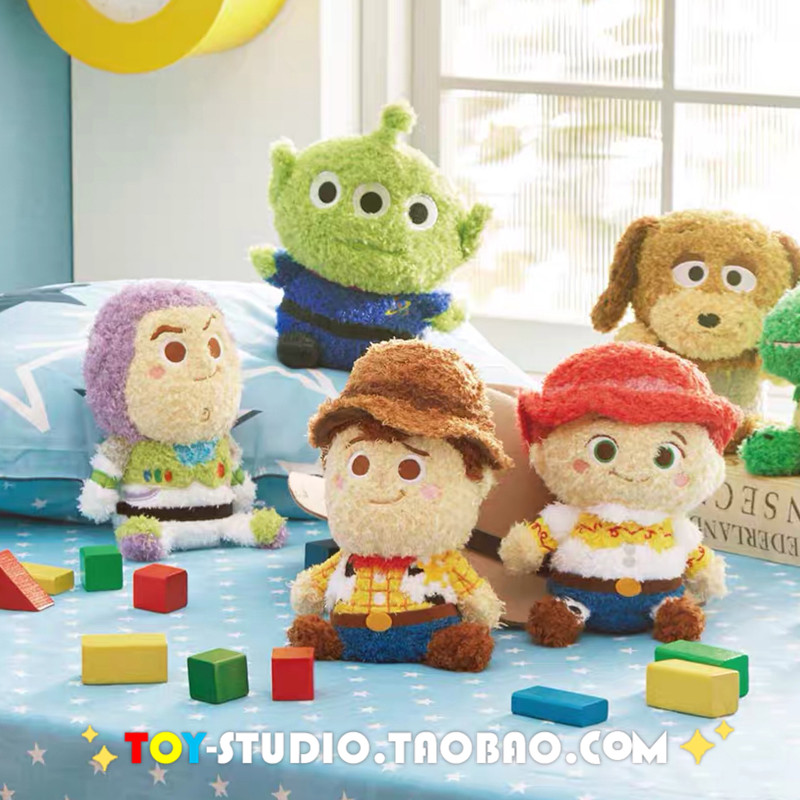 Toy Story 4 Buzz Lightyear Woody plush doll cute rabbit Gotha duck doll car small ornaments