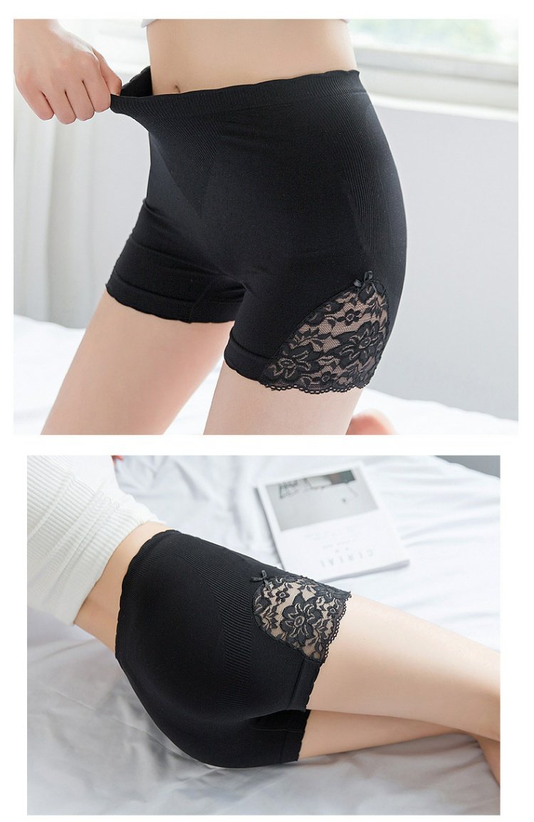 Quần an toàn nữ chống sáng màu đồ lót cotton mùa hè 裆 ren lụa góc chống viền bốn góc quần an toàn quan lot nu