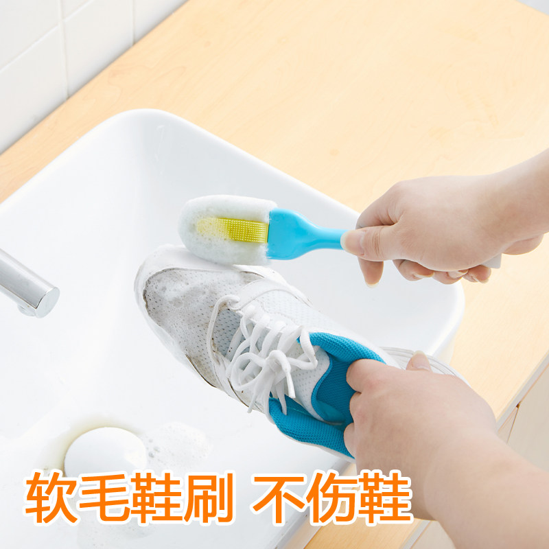 Soft hair blistering shoes brush without wound shoes clean long handle shoes washing shoes skinny shoes skinny shoes brush shoes and shoes