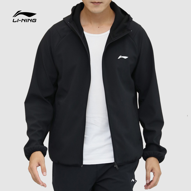 Li Ning sub-machine clothes cardio-hoodie jacket man 2022 spring autumn season new loose jacket with cap windsuit casual sportswear