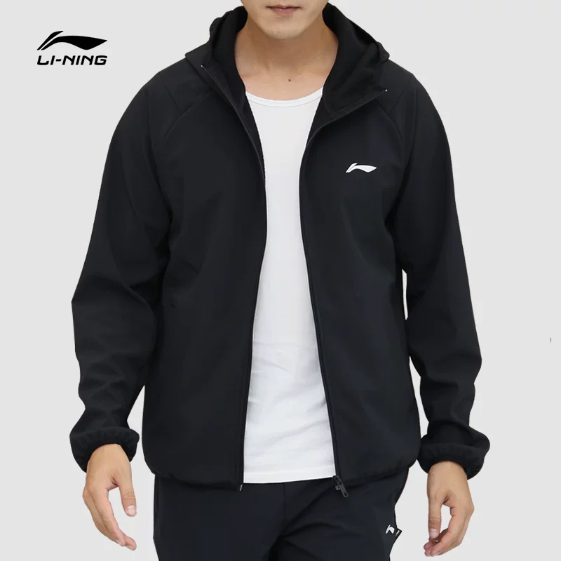 Куртка для мужчин Li Ning, тёплый кардиган, осеннее тренч-пальто, спортивный костюм, 2023