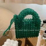 Портативная плетеная ретро сумка через плечо с бусинами, набор материалов, DIY, новая коллекция