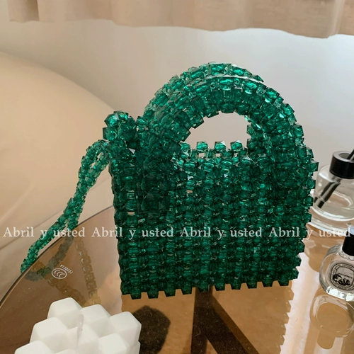 Портативная плетеная ретро сумка через плечо с бусинами, набор материалов, DIY, новая коллекция