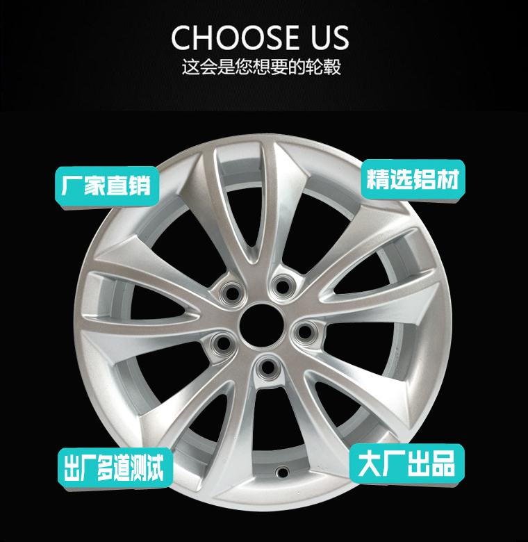 Bánh xe Junjie 15 inch 16 inch Zhonghua Junjie FRV / FSV / H230 / H530 vành bánh xe vành hợp kim nhôm mâm xe ô tô 19 inch