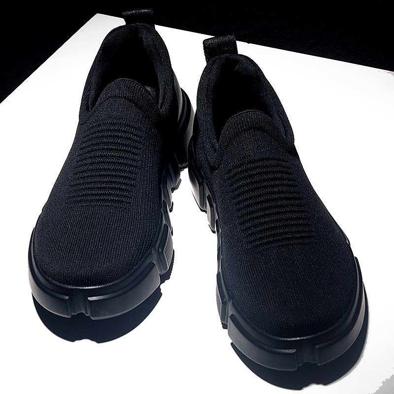 Summer men's shoes breathable one foot pedal sloth shoes Lefoe shoes black hollowed-out thin and soft bottom shoes men casual shoes