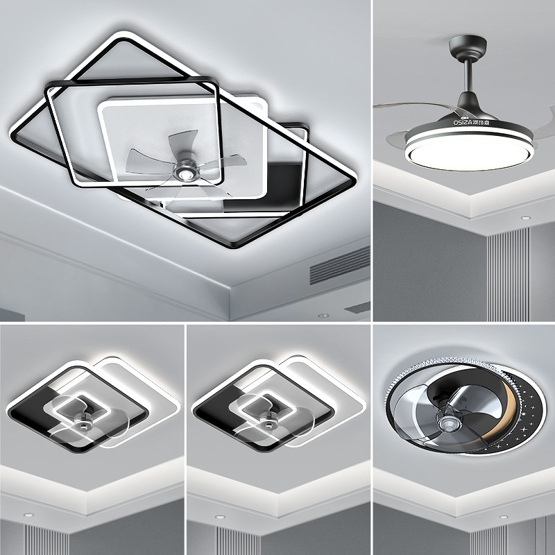 Whole house package lamp living room chandelier modern minimalist atmosphere light luxury rectangular main ceiling lamp 2021 new