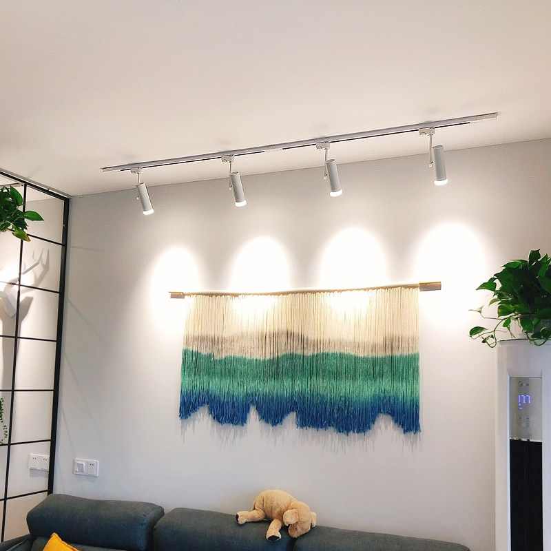 Track light home living room clothing store spotlight commercial ultra-bright energy-saving shop spotlight COB rail ceiling light