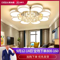 Crystal lamp room bedroom lamp lighting personality creative simple modern ceiling lamp led Hall living room headlight
