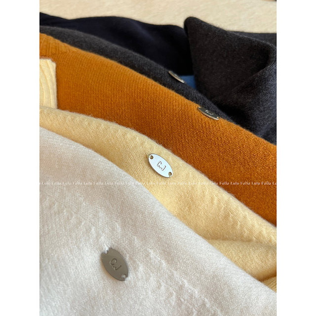 [Yingzi's Home] Instantly Appealing Blended Solid Color Simple and High-End Round Neck Knitted Sweater 008