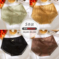 M173-MID-Вайст-вайст-морщины-брюки-зеленые+желтый+черный+кофе (5 штук)