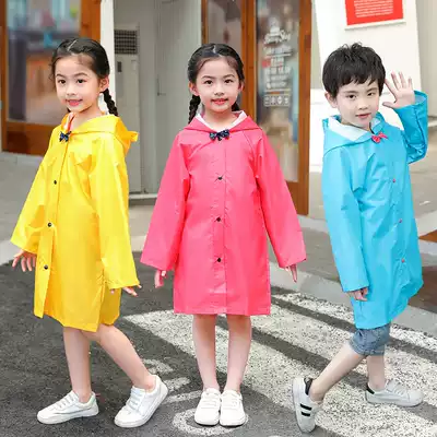 Children's raincoats for boys and girls bow poncho kindergarten primary school children Baby children to school fashion raincoat coat coat