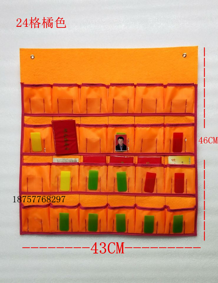 Kindergarten morning inspection bag signed to card attendance morning inspection card Health column Early teaching suit Double medication bag pick-up and pick-up card bag