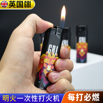 Large Boat Disposable Lighter Creative Personality Wave Safety Explosion Protection Home 10 Inflatable Clear Fire Lighter Man