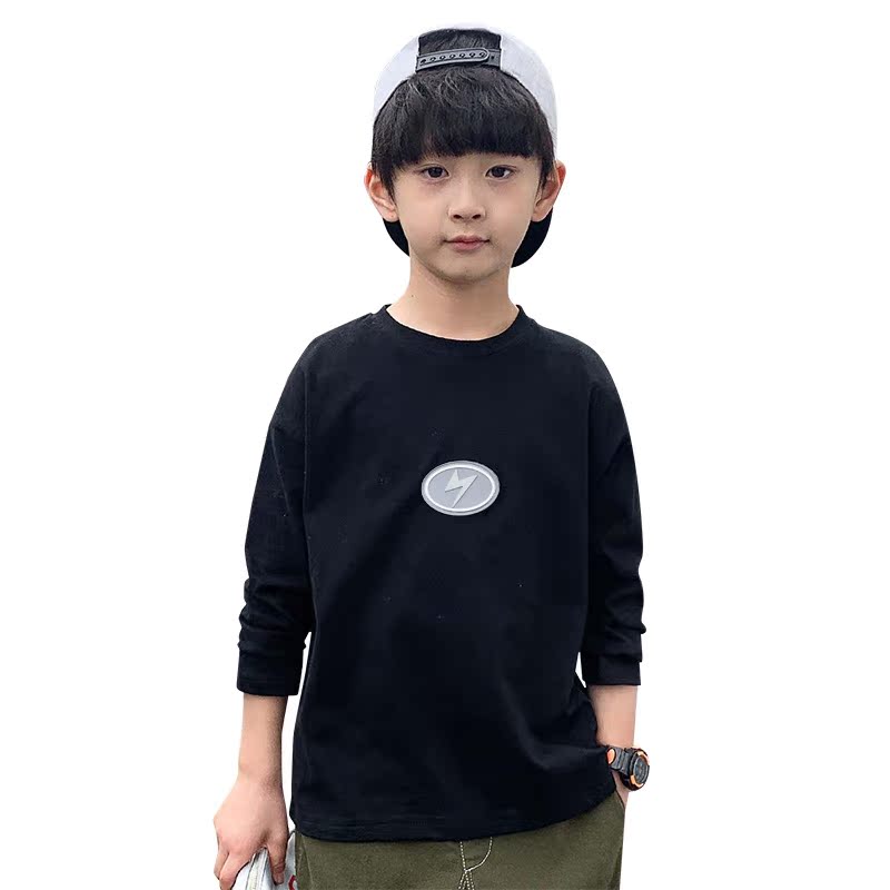 Tiến sĩ váy chỉnh sửa boy đáy áo 2020 cậu bé thủy triều mới dài tay T-shirt trong khí quyển của đầu lớn cho trẻ em.