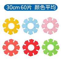 Очень большой, 30см, со снежинками, 60 штук