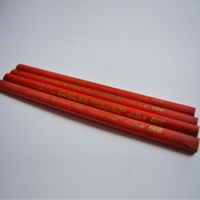 Shancheng brand woodworking pencil woodworking pen big red black core pencil marker pen woodworking electrical engineering special