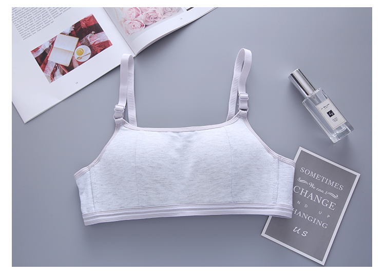 Nữ sinh đồ lót học sinh trung học cotton mỏng phần phát triển trường trung học cơ sở không có vòng thép áo ngực nhỏ tụ tập áo ngực hàng đầu áo lót quây