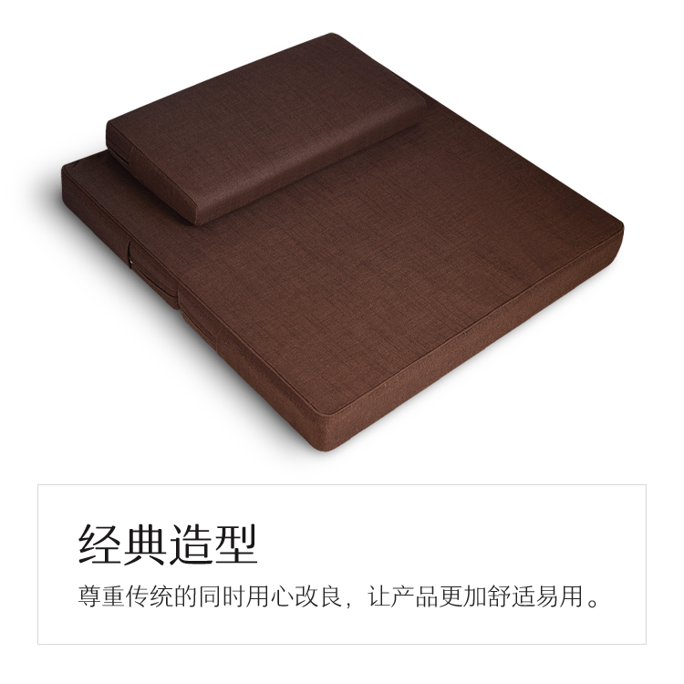 Chơi Baidian thiền đệm pad di futon có thể gập lại dày cọ dừa bông pad để gửi về nhà túi nơ - Ghế đệm / đệm Sofa thảm trải ghế sa lông