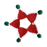 Петухой рождественский вязание шеи воротнички кошки и собаки Фестивали.