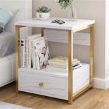 Деду столовый шкаф современный светлый роскошный белый северный ветер Ins -железная спальня экономическая онлайн -онлайн -красный прикроватный шкаф