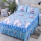 Bộ khăn trải giường bằng vải cotton kiểu váy trải giường mảnh trải giường chống trượt Bộ khăn trải giường bằng vải cotton tinh khiết ba mảnh bốn mảnh 1,5m 1,8m1,2 - Váy Petti