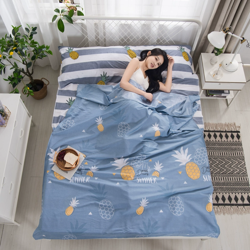 Bông du lịch túi ngủ để tách bông bẩn du lịch và đồ tạo tác khách sạn chăn du lịch di động trải giường đôi giường đơn - Túi ngủ