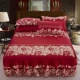 Bộ trải giường dày dặn kiểu váy trải giường bằng vải cotton bảo vệ ba mảnh khăn trải giường đơn 1.5m 1.8m2.0 nhóm giường - Váy Petti