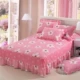 100% cotton bed ba mảnh vỏ gối đơn mảnh sản phẩm duy nhất đôi bông giường trải giường chống trượt bìa bảo vệ - Váy Petti