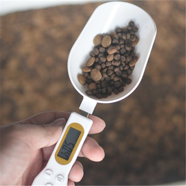 Weighing spoon cat food shovel pet food measuring spoon dog food spoon grams measuring spoon scientific feeding pet scale cup