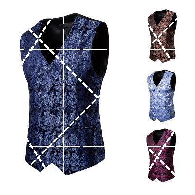 Mùa thu đông mới thời trang nam hoa điều in áo ghi lê xu hướng thời trang áo ngực đơn vest vest nam - Lót