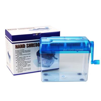 A4A6 paper shredder office mini hand crank manual household section electric shredder
