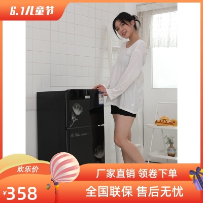 First-class energy-saving small refrigerator household small refrigeration freezer rental dormitory mini power-saving silent double door