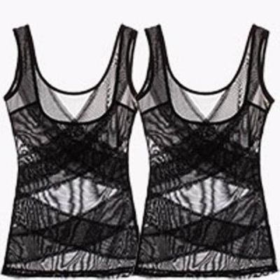 [Two Pieces] Siêu mỏng Body Sculpting Vest Bụng Sau Sinh Hỗ Trợ Ngực Corset Đồ Lót Phụ Nữ Giảm Béo Bó Vắt Cho Nữ - Corset