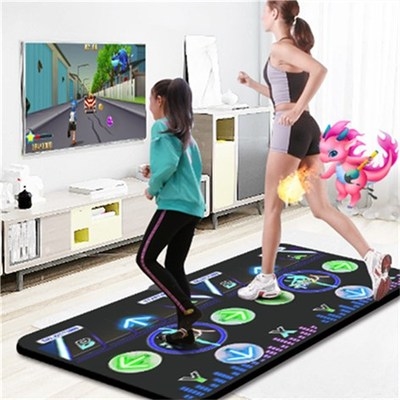Máy tập khiêu vũ thể thao 2020 giao diện thảm khiêu vũ tại nhà thảm dày năng động chạy đôi yoga hip-hop cảm giác cơ thể - Dance pad