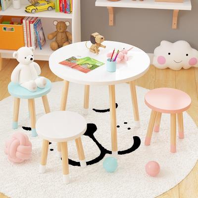 Writing Living Room Roundtable Kindergarten Children Reading Area Small Table Brief Elementary School Girl Dormitory