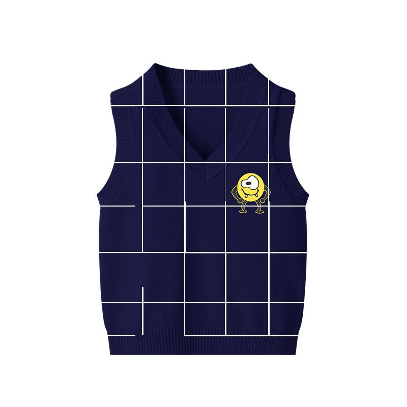 Chàng trai áo len áo giáp 2019 mới bé bé mùa thu váy len trẻ em yao-air vest hàng dệt kim thủy triều phim hoạt hình.