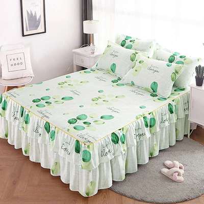 Váy trải giường mùa hè lụa ga trải giường váy cotton áo gối tươi phong cách Nhật Bản mở rộng với ren ngọt ngào - Váy Petti