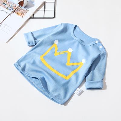 Autumn children's long-sleeved T-shirt kids cotton tops girls baby bottoming shirts boys underwear three months 4 years old