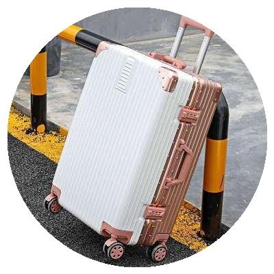 Luggage women's trolley case password box suitcase men and women's leather suitcase aluminium frame box Korean version small fresh 20 inch 24 inch trendy