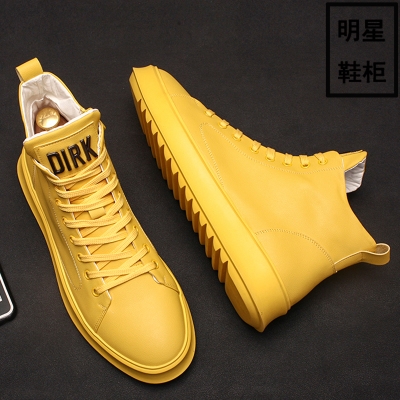 Giày cao gót đế dày của thương hiệu INS Hong Kong phiên bản Hàn Quốc của xu hướng hip-hop cá tính thể thao hoang dã và bốt ngắn giải trí - Giay cao